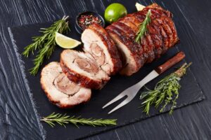 Leckere Rollbraten, zart und Saftig